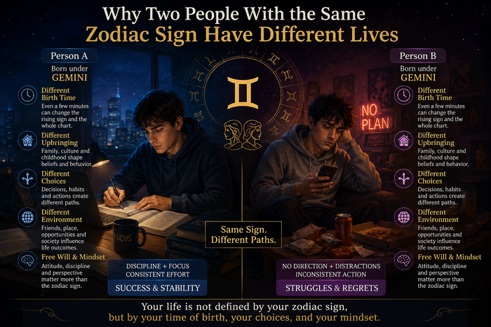 Why Two People With the Same Zodiac Sign Have Different Lives?