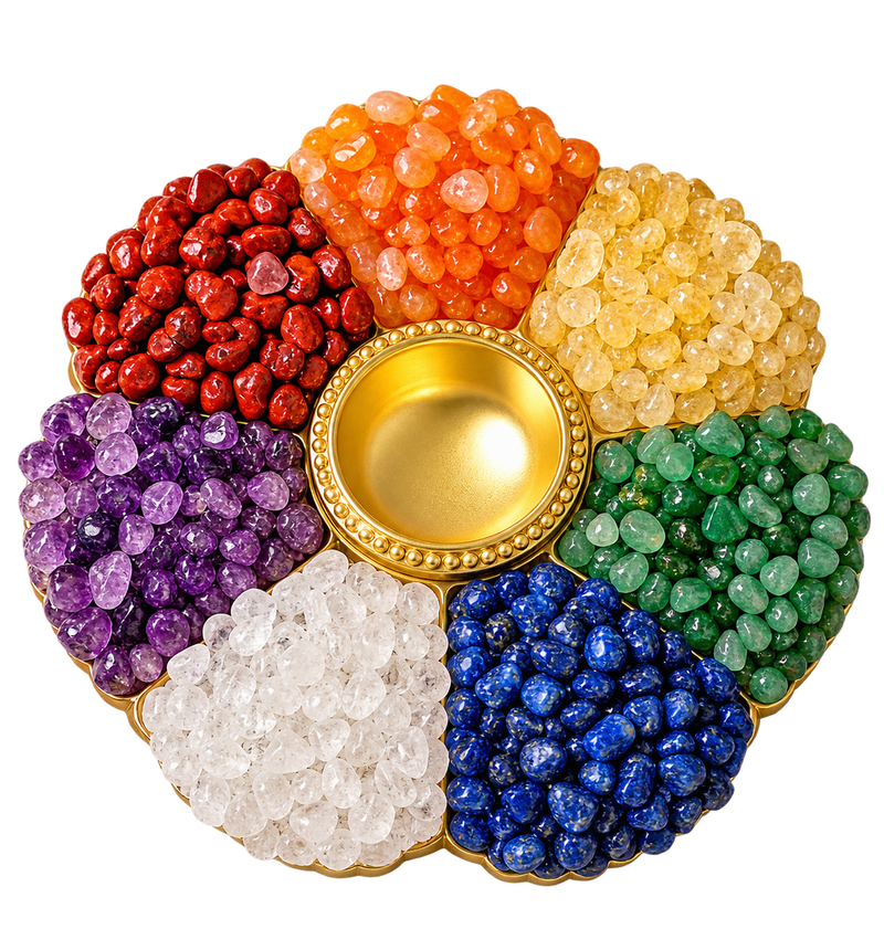 7 Chakra Crystal Diya
